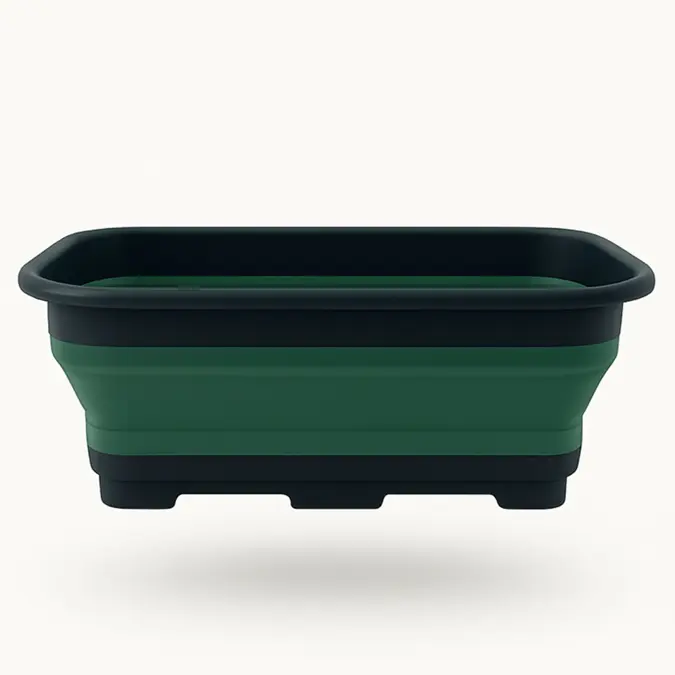 Afwasbak - 8L Groen - Opvouwbaar - Hem