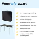 Inklapbare Vouwtafel - 120x60x74cm