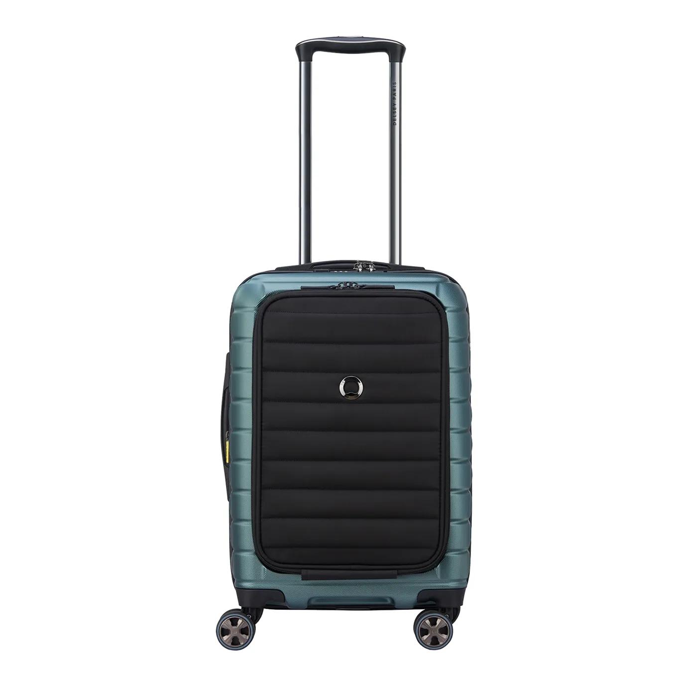 Delsey  cabin trolley expandable front pocket  Groen main product image