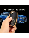 TPU Sleutelhoesje voor Ford goud G3