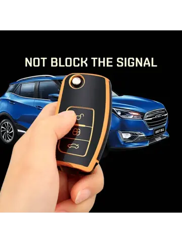 TPU Sleutelhoesje voor Ford goud G3