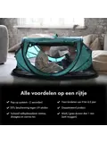 Peuter luxe campingbedje - Zelfopblaasbare matras