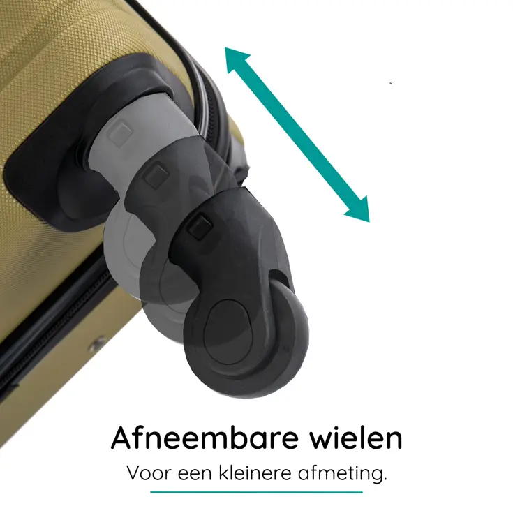 Kofferset XS ABS 29L met TSA-slot en 360° wielen