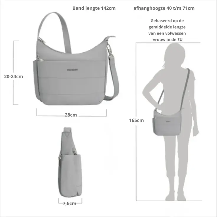Roam Anti-diefstal Crossbody Tas - Medium