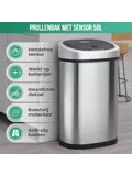 Avalo Prullenbak met Sensor 50L - RVS