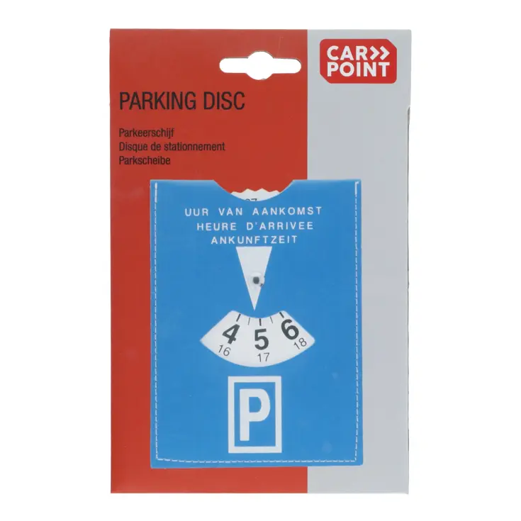 Parkeerschijf voor blauwe zones, met draaischijf