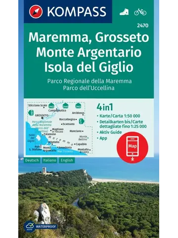 Wandelkaart WK2470 Maremma - Argentario