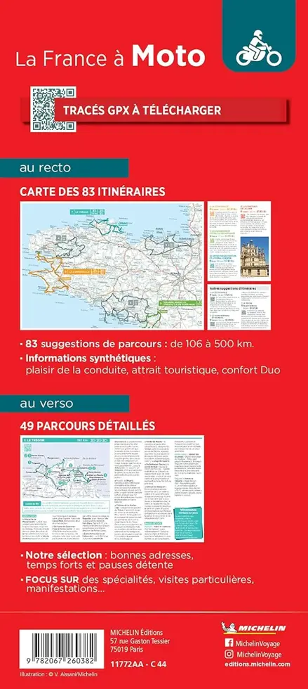 Wegenkaart National 772 Moto en France