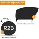 R2B Zonnescherm Auto Zijruit - Set van 2