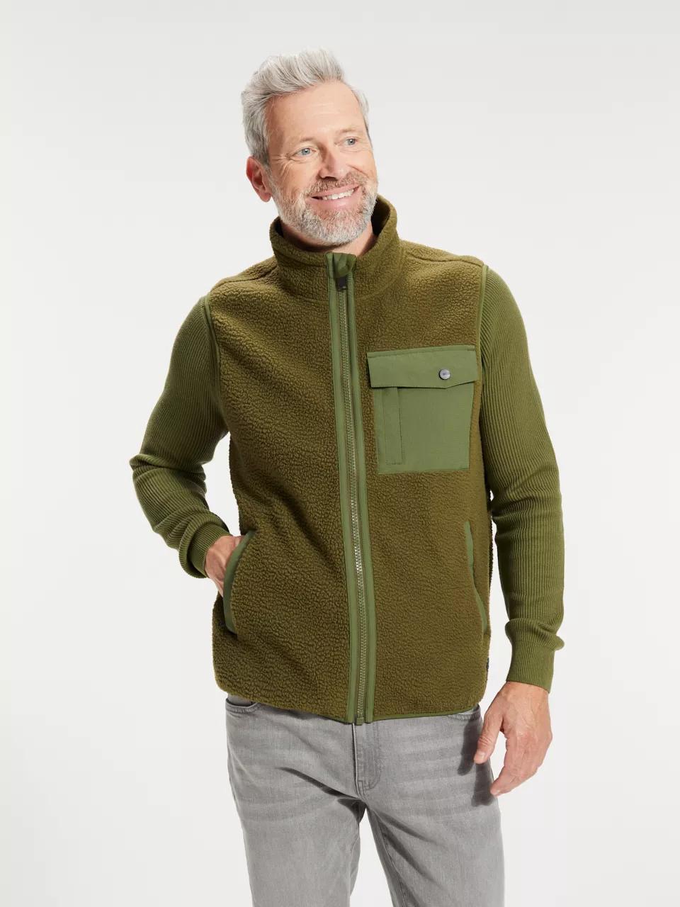 ANWB  Nicop  Fleece bodywarmer heren  Human Nature  Groen   S main product image