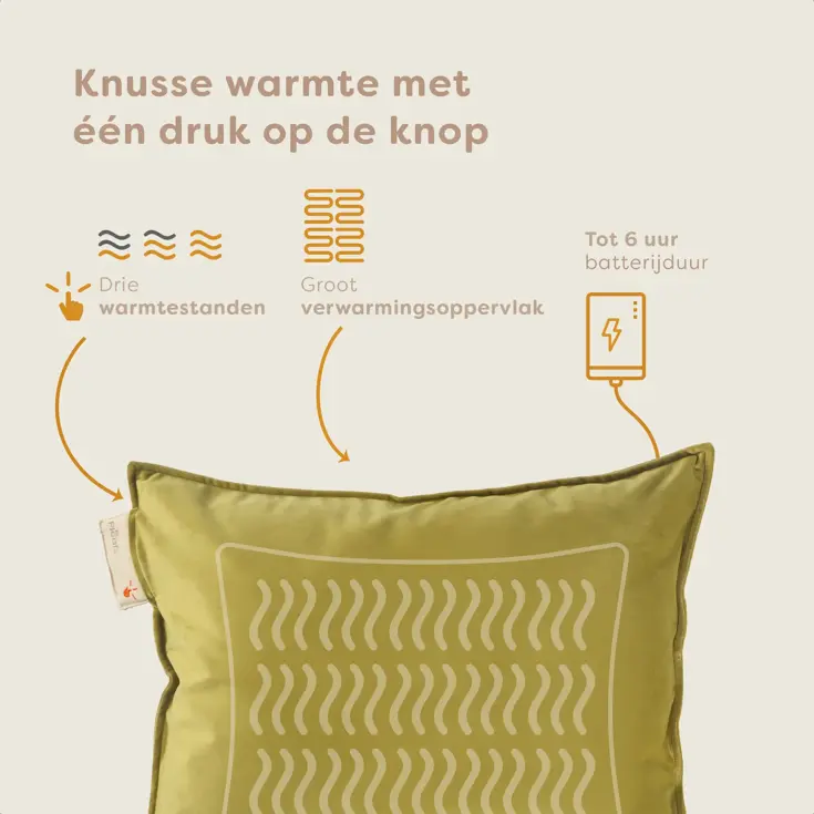 Pleafs Warmtekussen 45x60cm Plush