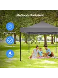Partytent – 3x4.5 m – Donkergrijs