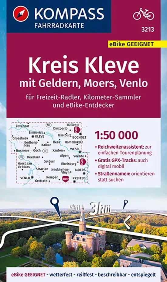 Fietskaart FK 3213 Kreis Kleve