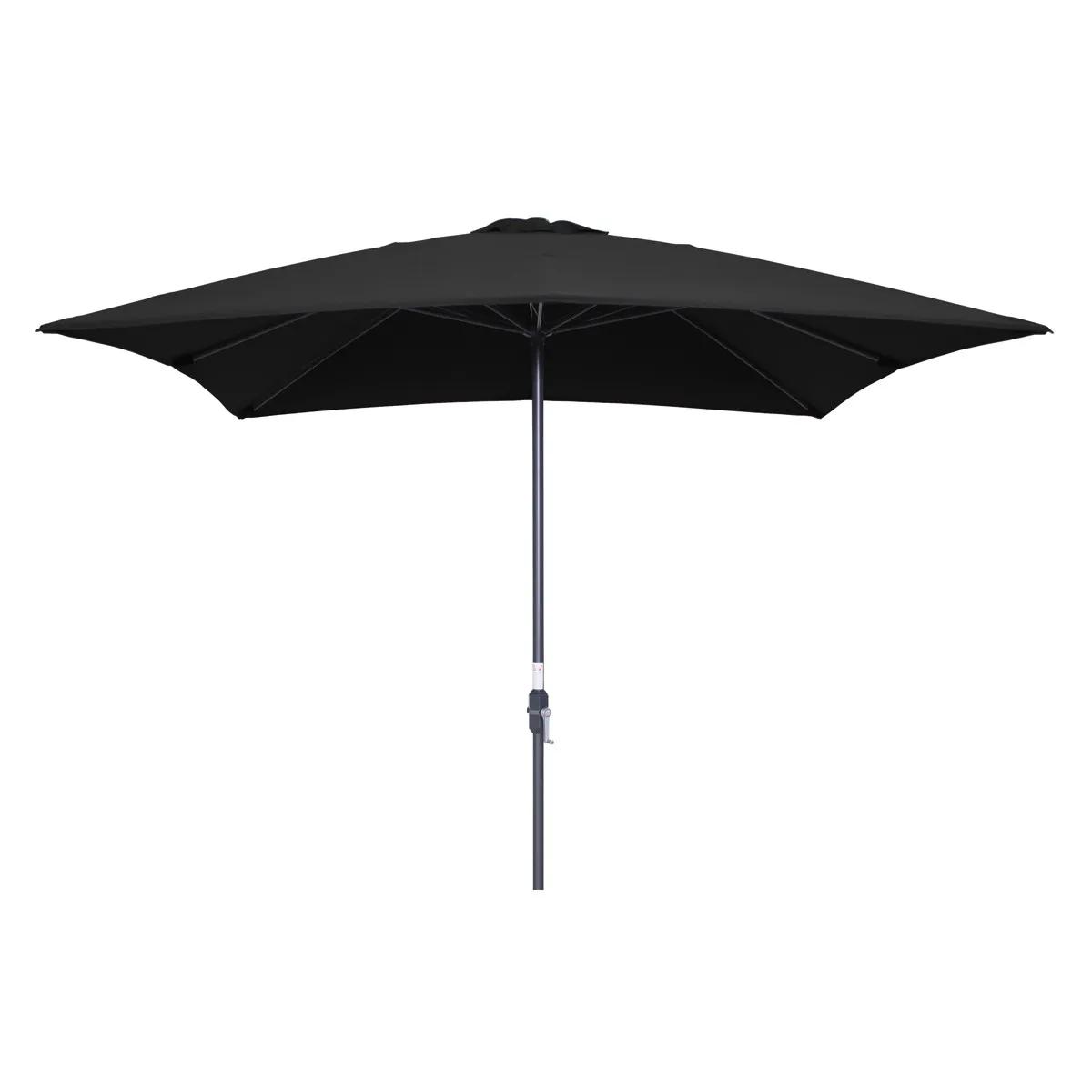Garden Impressions Lotus 250x250 Stokparasol   Zwart