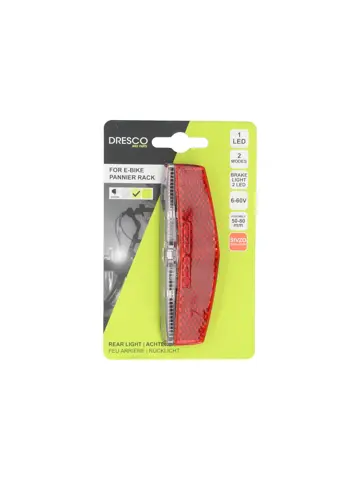 Compact E-bike Achterlicht met LED en Reflector