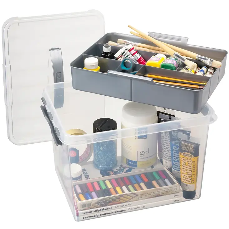 Q-line - Opbergbox met inzet - 22L - 2-delig