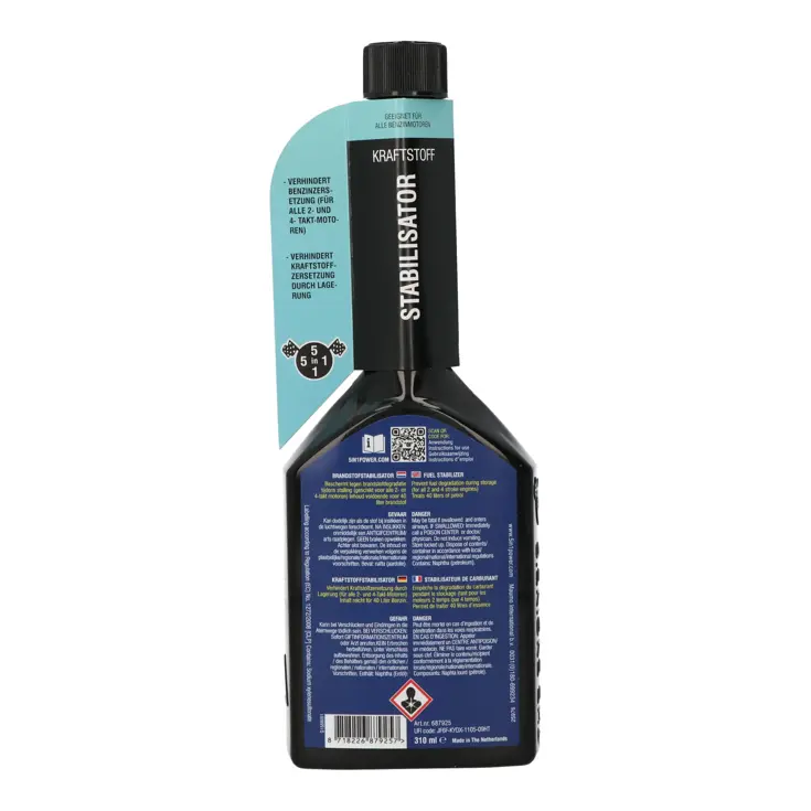 Brandstof stabilisator 310ml voor benzinemotoren
