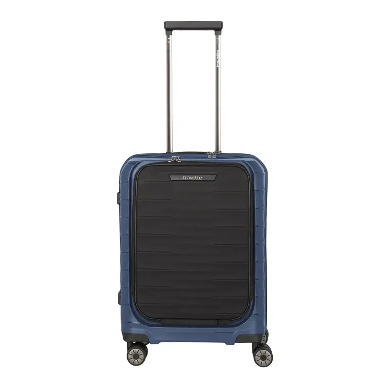 Travelite Mooby 4W Trolley S Frontpocket blue