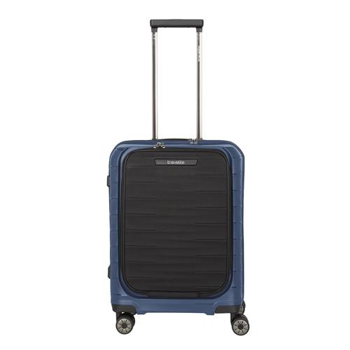 Travelite Mooby 4W Trolley S Frontpocket blue