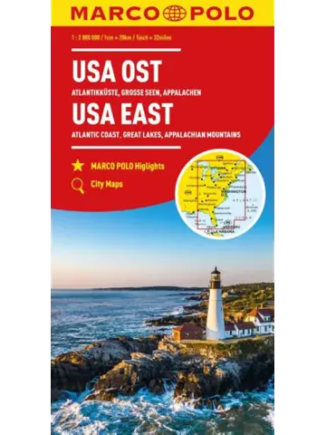 Marco Polo wegenkaart USA oost