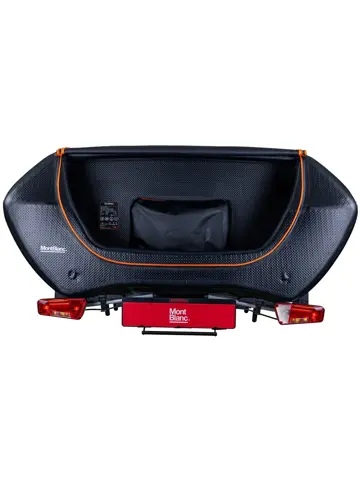 Senja trekhaakkoffer 300 liter+Sarek fietsendrager