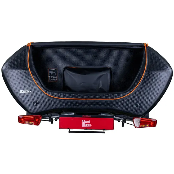 Senja trekhaakkoffer 300 liter+Sarek fietsendrager