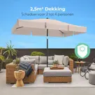 LifeGoods Parasol - 200x125cm