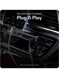 Flex USB-C naar 3.5mm Jack Aux Audiokabel 3M