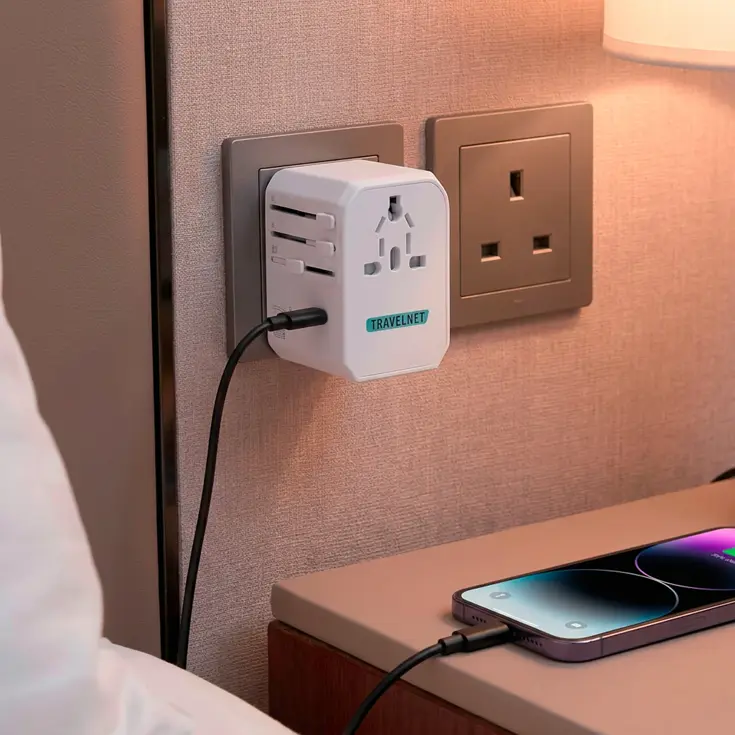 Wereldstekker 70W – 3x USB-C & 2x USB-A