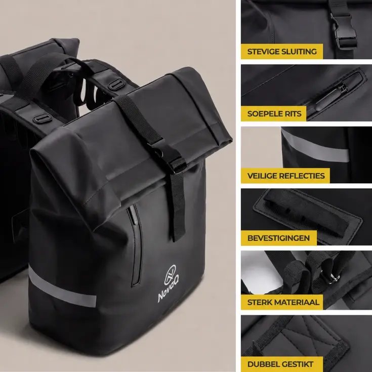 Fietstassen Dubbel - Waterdicht - E-Bike Tas