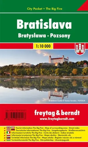 Freytag & Berndt City Pocket Map Bratislava