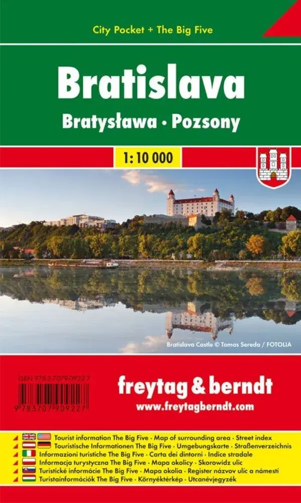 Freytag & Berndt City Pocket Map Bratislava