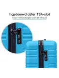 Kofferset S ABS 39L met TSA-slot en 360° wielen