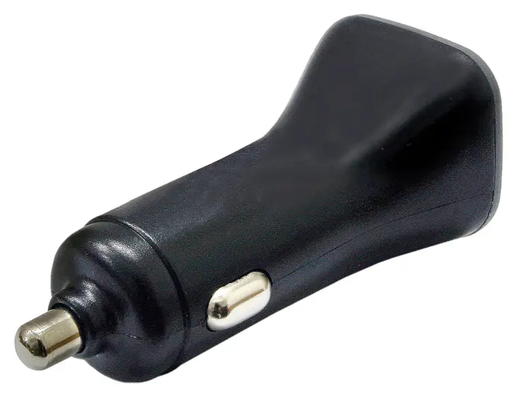Duo USB-A Autolader 12/24V voor 2 apparaten