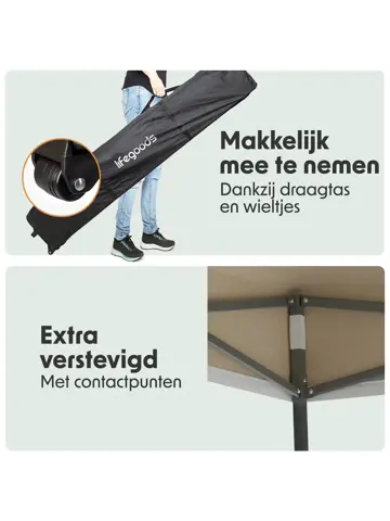 Partytent – 3x6 m – Beige