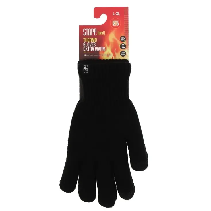 STAPP Heat - Unisex - Zwart- Thermo Handschoenen