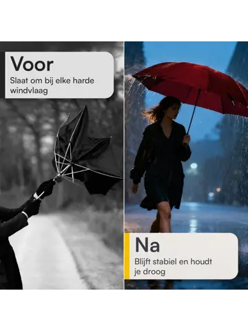 Stormparaplu met hoes