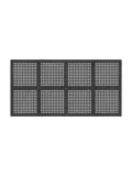 Tenttapijttegels - zwart - 8 stuks