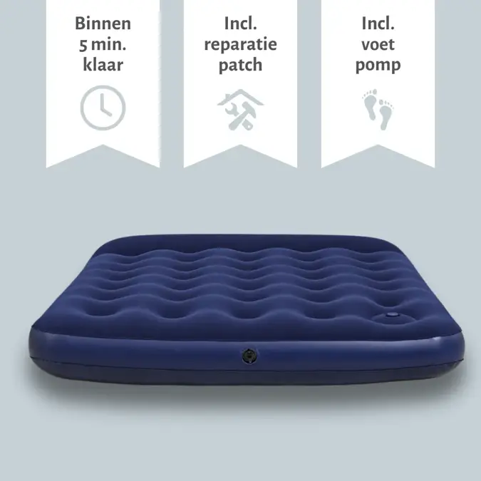 Luchtbed - Bestway - 2P - 137x191 cm + pomp