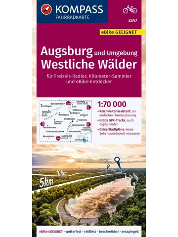 Fietskaart FK 3347 Augsburg