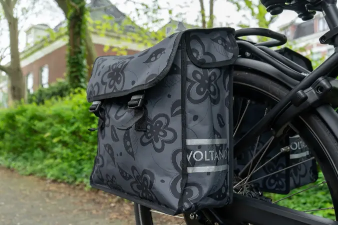 Voltano Dubbele Fietstas Floral Elegance