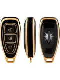 TPU Sleutelhoesje voor Ford goud K3