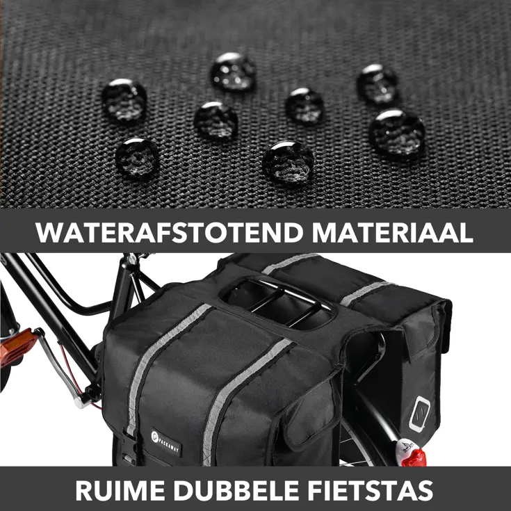 Packaway Dubbele Fietstassen 36L