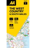 Wegenkaart 1 West Country & South Wales