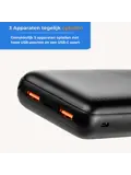 Extra Fast Powerbank 20.000 mAh – 3 poorten