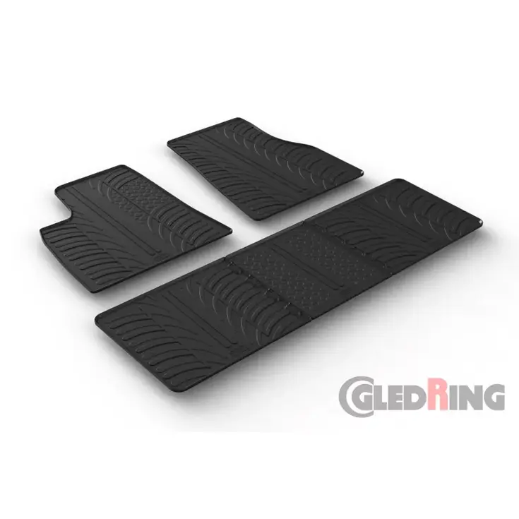 Tesla Model S 2016- incl. Model S 85D - Rubbermatten - Gledring