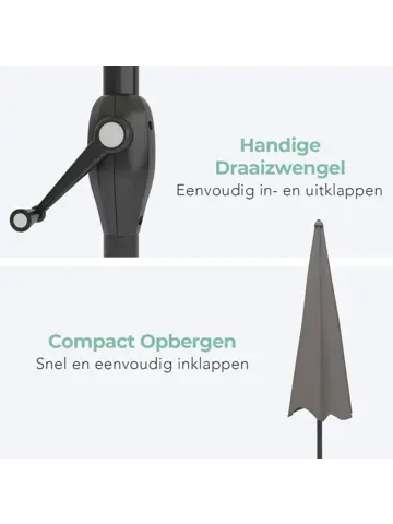 LifeGoods Parasol - 270 cm