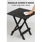 HEM Inklapbare Bijzettafel zwart 43x45 cm