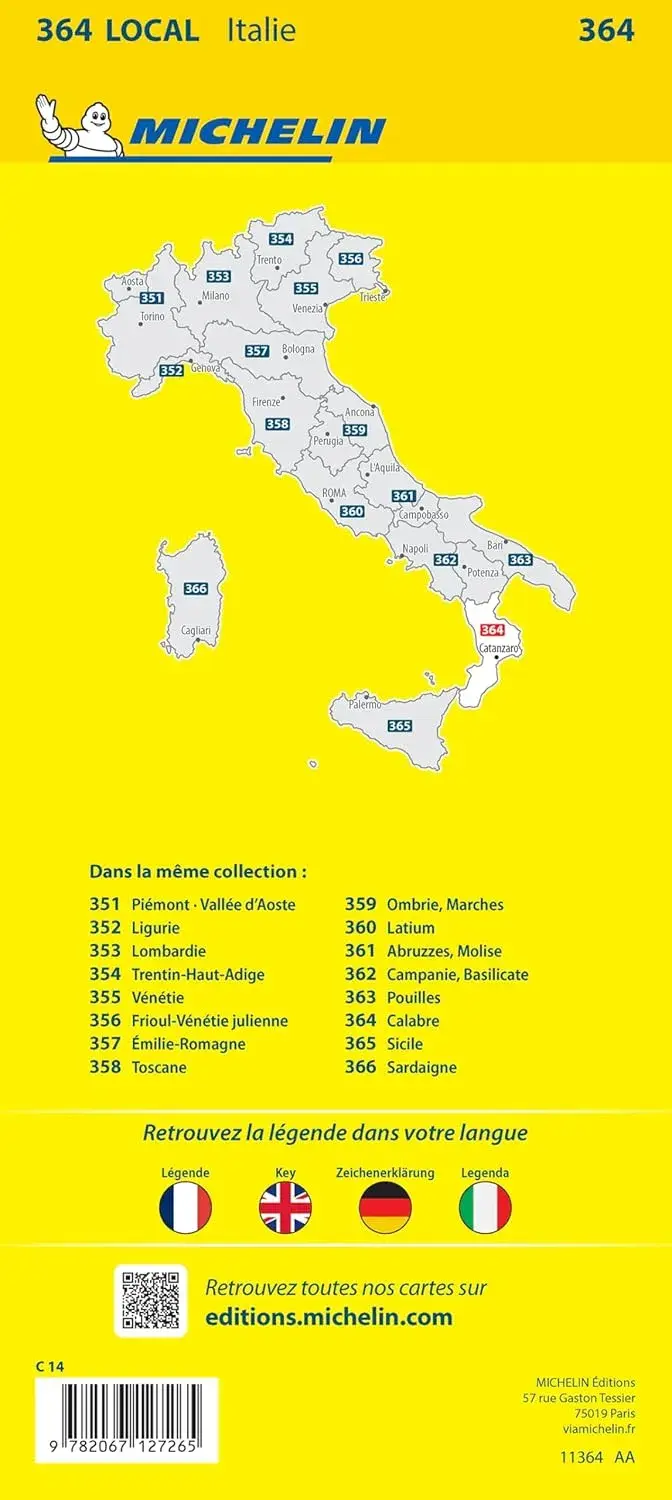 Wegenkaart Local 364 Calabria