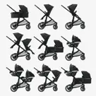 Evy V2 Kinderwagen - Inclusief reiswieg - Deryan
